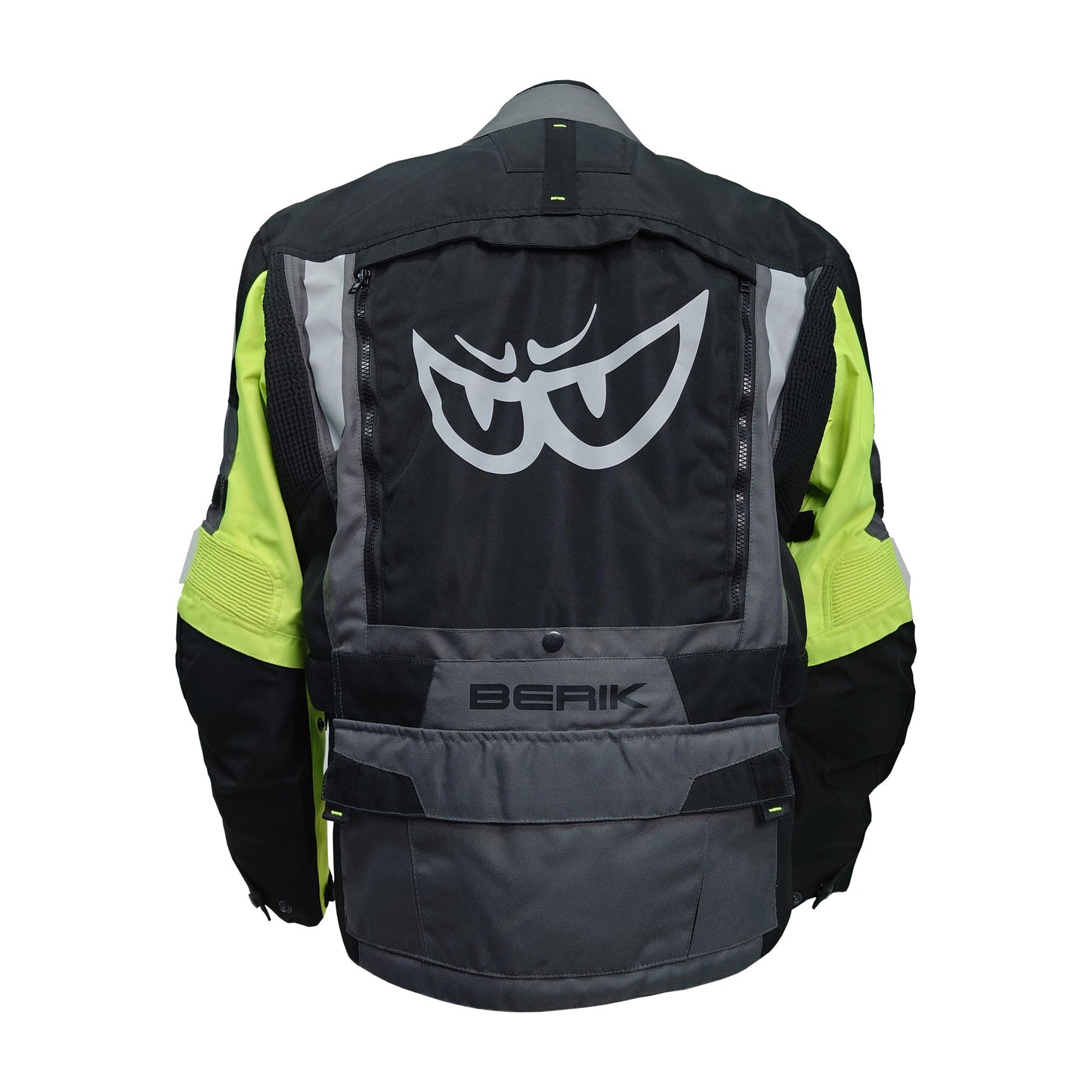 NJ-203328-BK BLACK/GREY/YELLOW BERIK ADVENTURE NYLONJACKET ALL SEASON