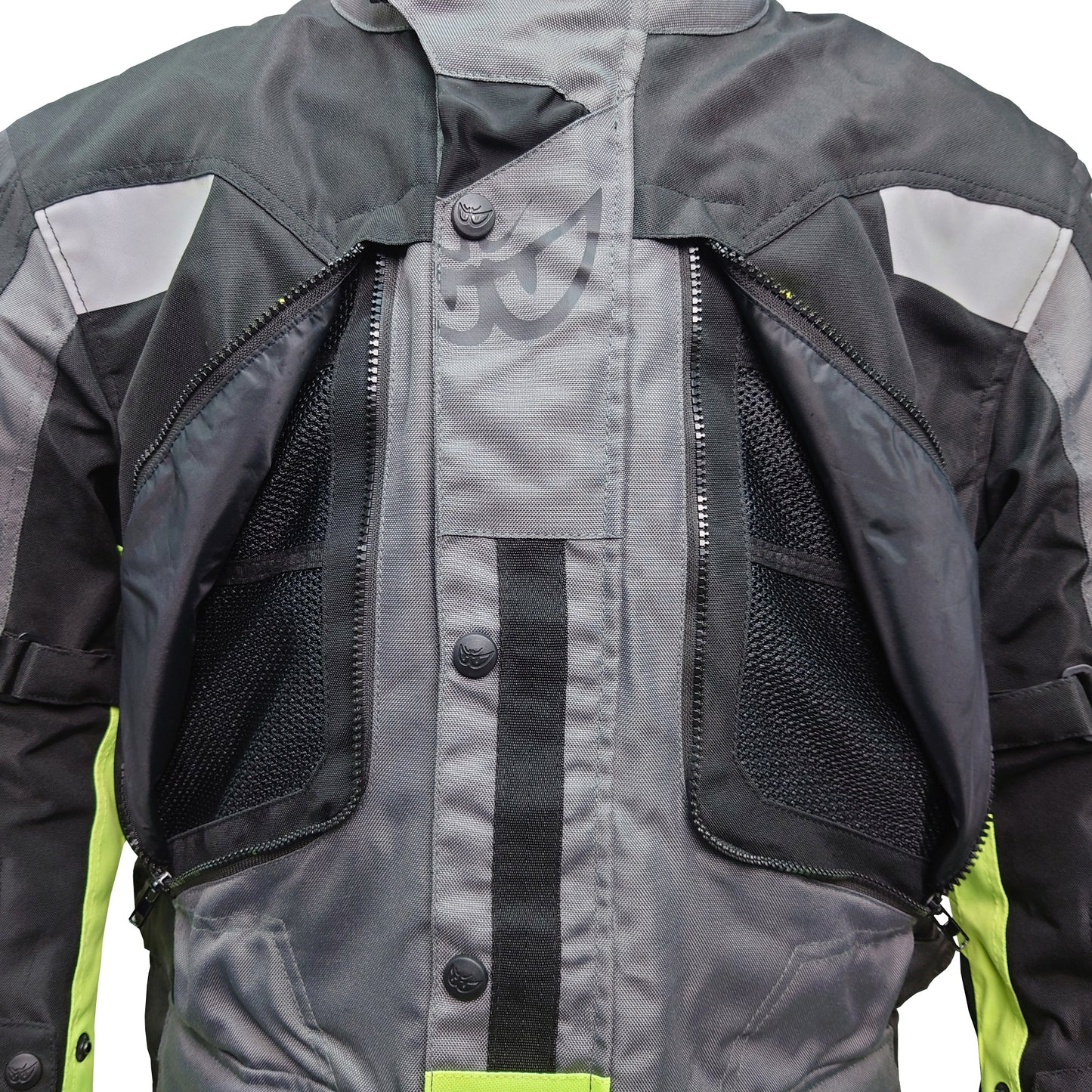 NJ-203328-BK BLACK/GREY/YELLOW BERIK ADVENTURE NYLONJACKET ALL SEASON