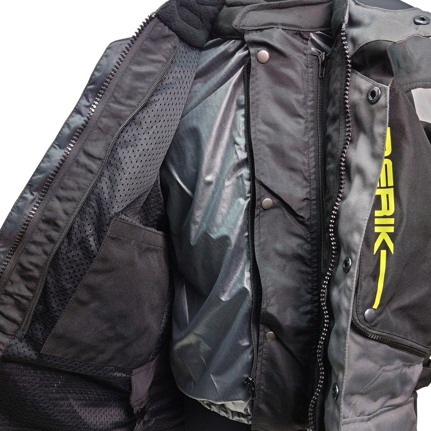 NJ-203328-BK BLACK/GREY/YELLOW BERIK ADVENTURE NYLONJACKET ALL SEASON
