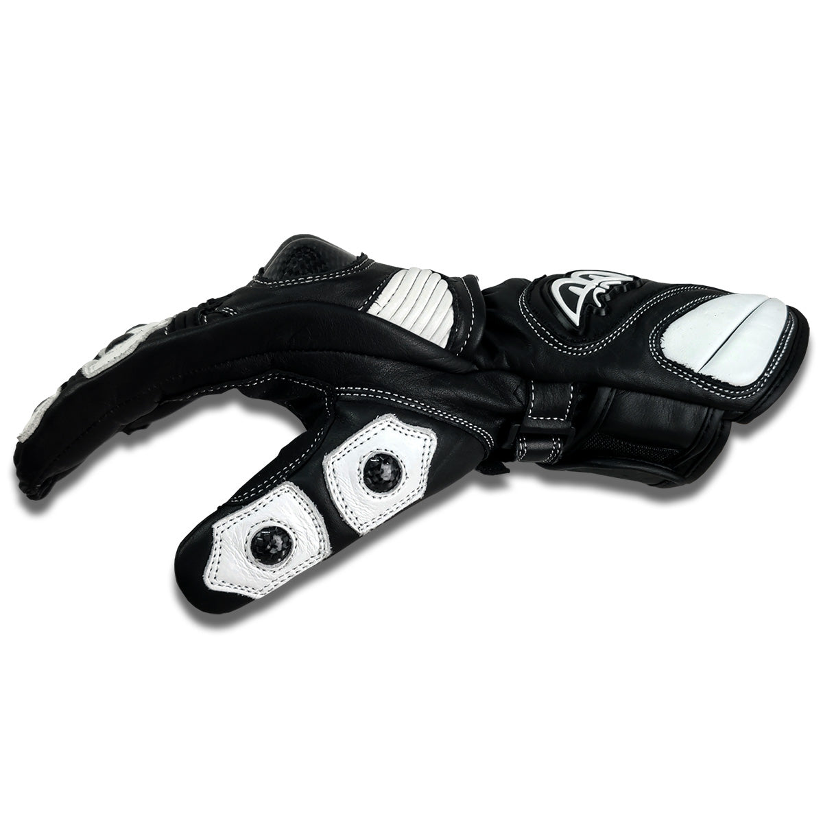 G-214102-BK  BLACK/WHITE BERIK RACINGGLOVE