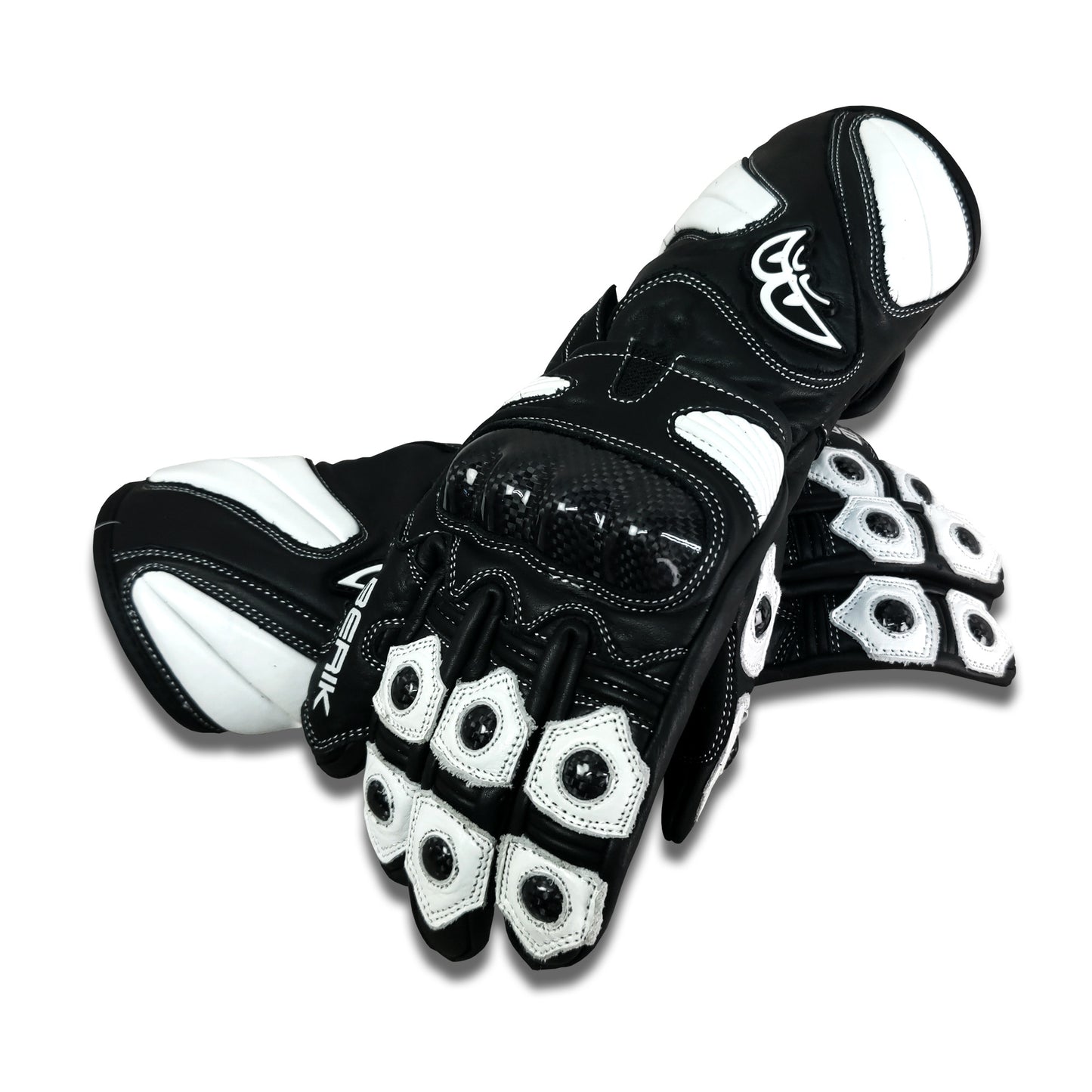 G-214102-BK  BLACK/WHITE BERIK RACINGGLOVE