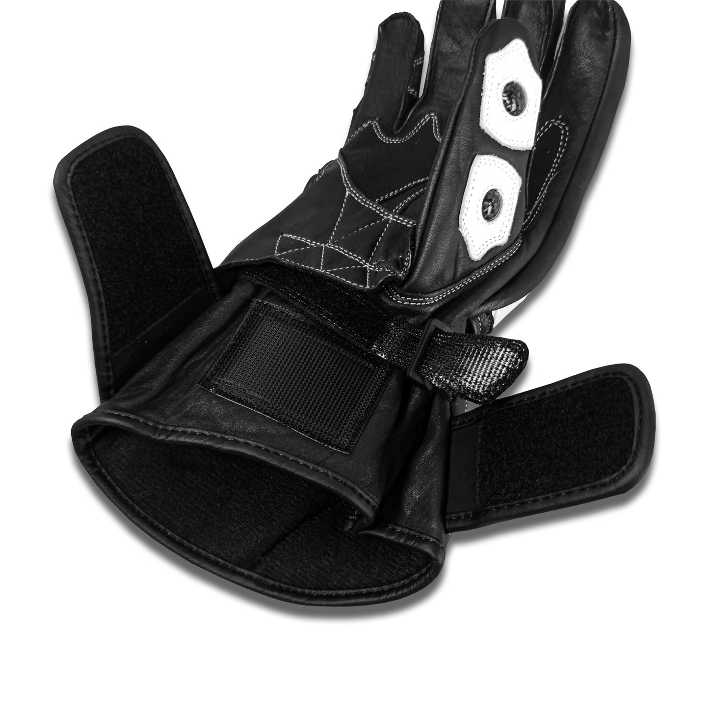 G-214102-BK  BLACK/WHITE BERIK RACINGGLOVE