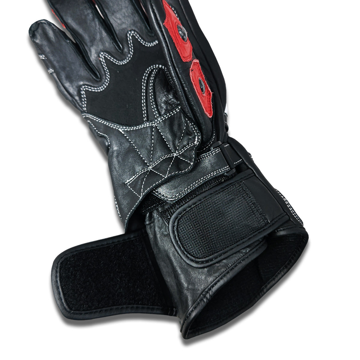 G-214102-BK  BLACK/WHITE/RED BERIK RACINGGLOVE