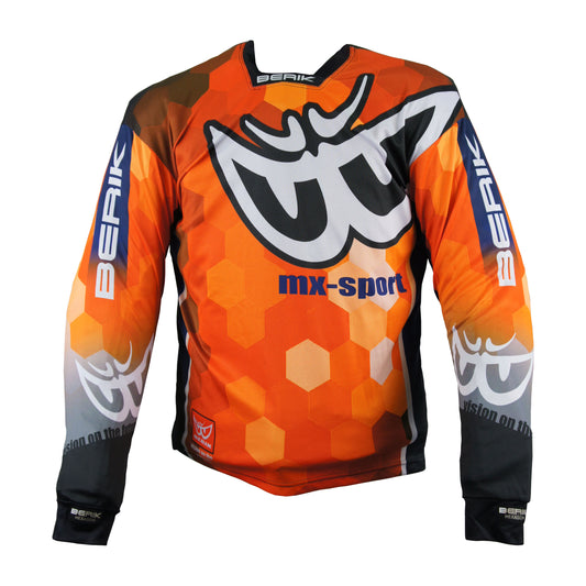 Pre-order sale JT-227303-BK ORANGE BERIK MX jersey