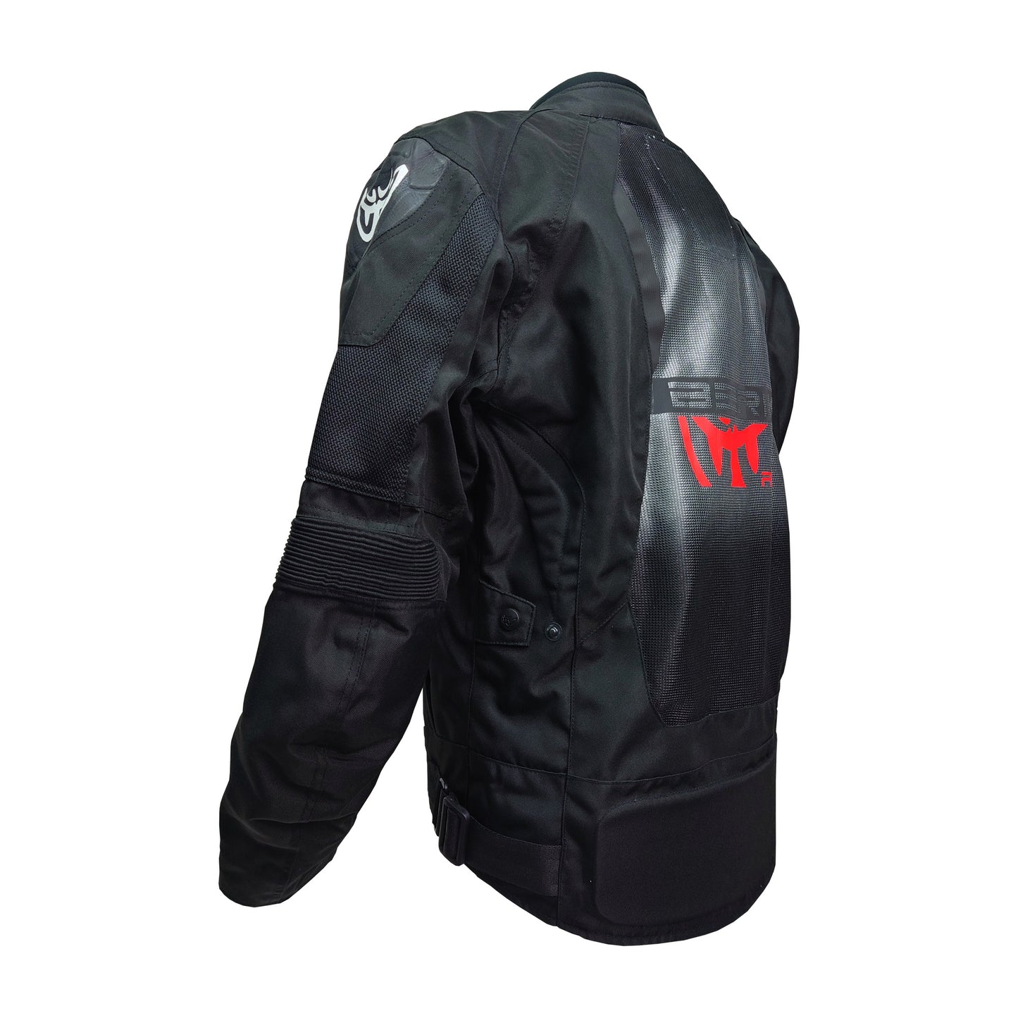 NJ-233317GR-BK BLACK/GREY/RED BERIK MESH JACKET