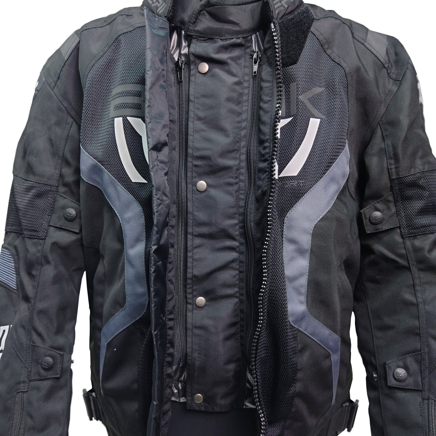 NJ-233317-BK BLACK/GREY BERIK MESH JACKET