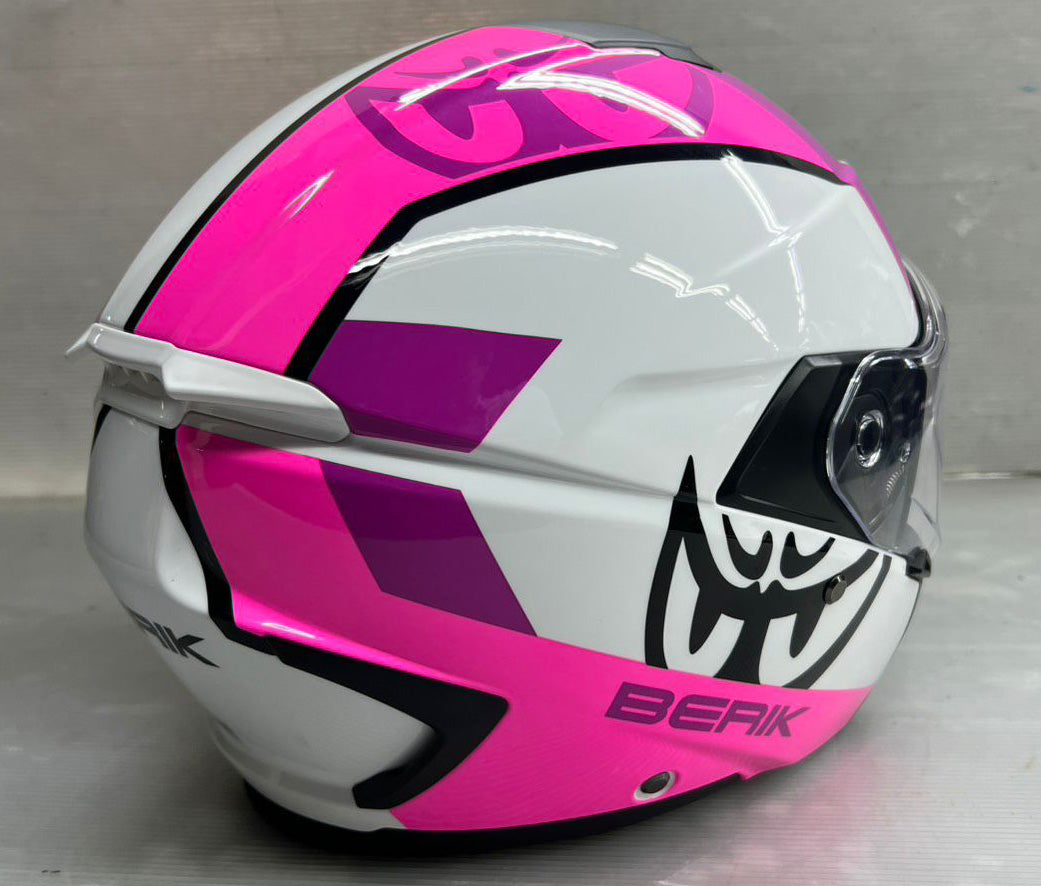 予約販売 HEL-279112-BK PINK ベリック ジェットヘルメット