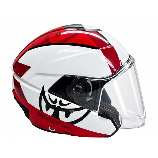 予約販売 HEL-279112-BK RED ベリック ジェットヘルメット