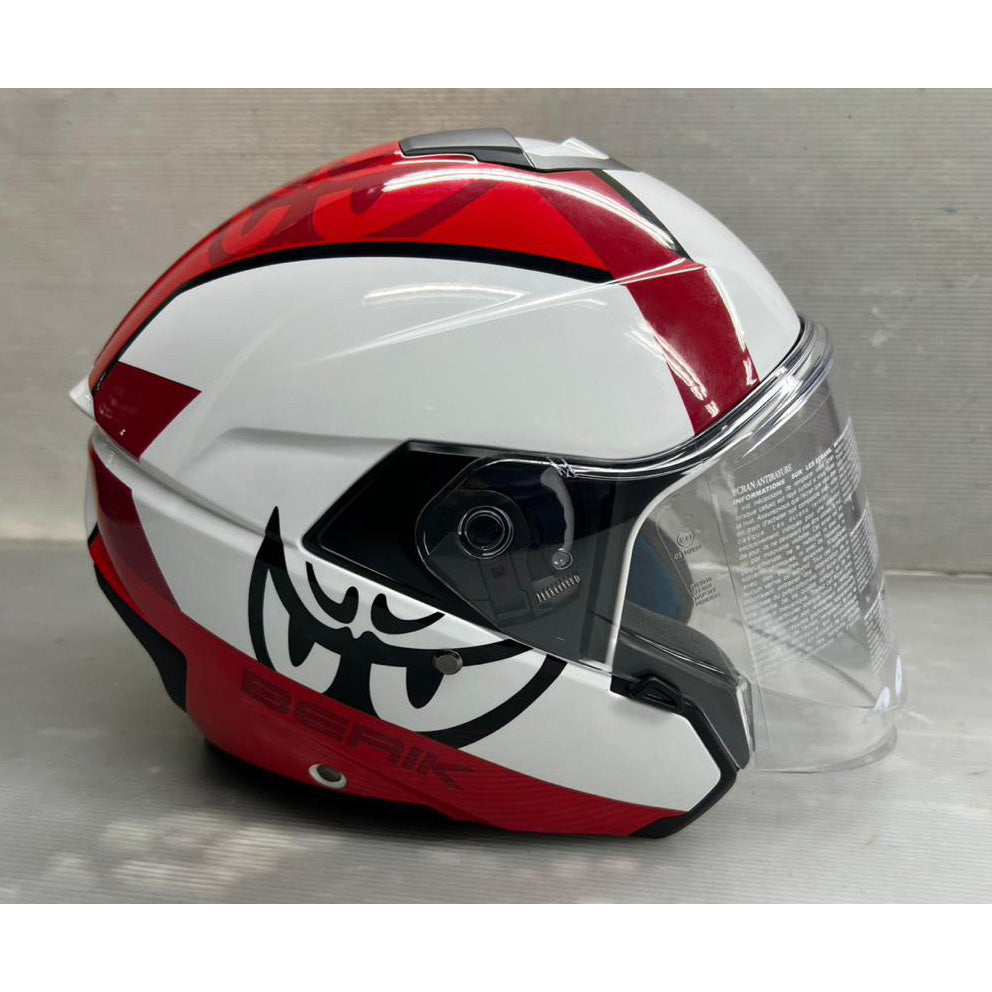 予約販売 HEL-279112-BK RED ベリック ジェットヘルメット
