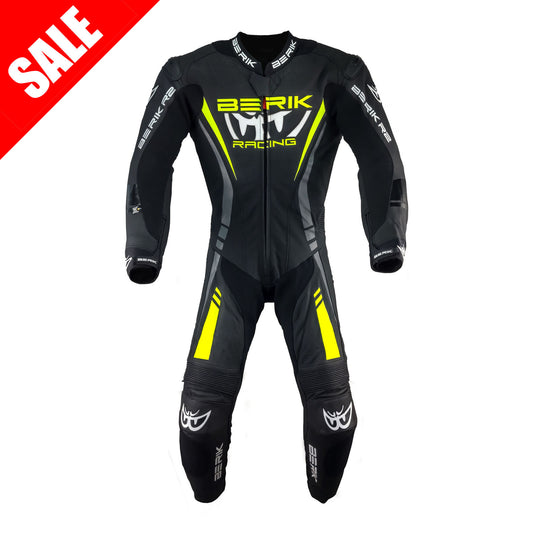 LS1-171334-N-BK BLACK/F.YELLOW BERIK RACINGSUITS
