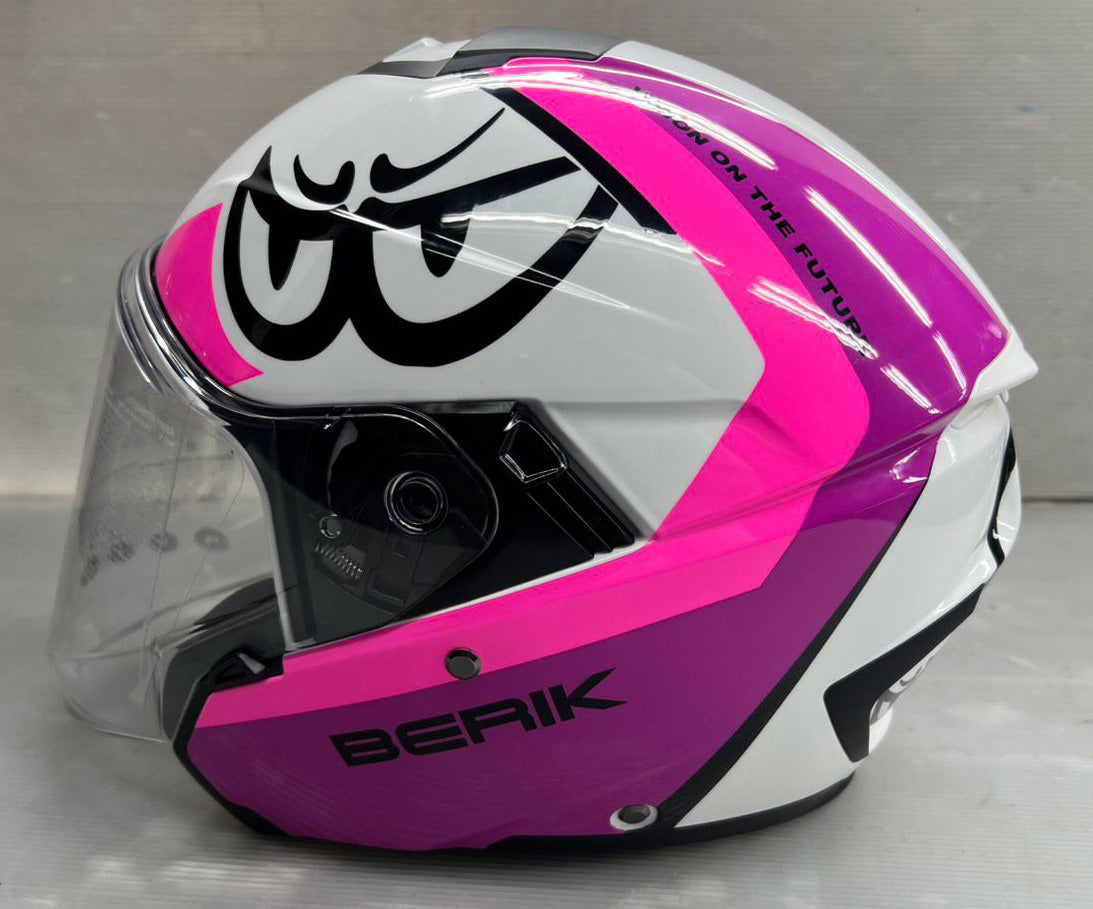 予約販売 HEL-279112-BK PINK ベリック ジェットヘルメット