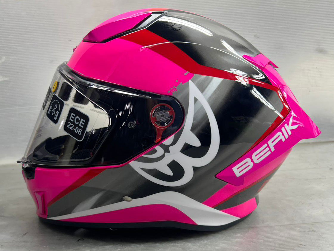 予約販売 HEL-279101-BK PINK ベリック オンロードヘルメット フルフェイス
