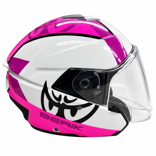 予約販売 HEL-279112-BK PINK ベリック ジェットヘルメット