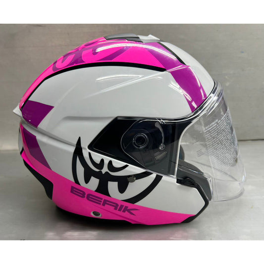 予約販売 HEL-279112-BK PINK ベリック ジェットヘルメット