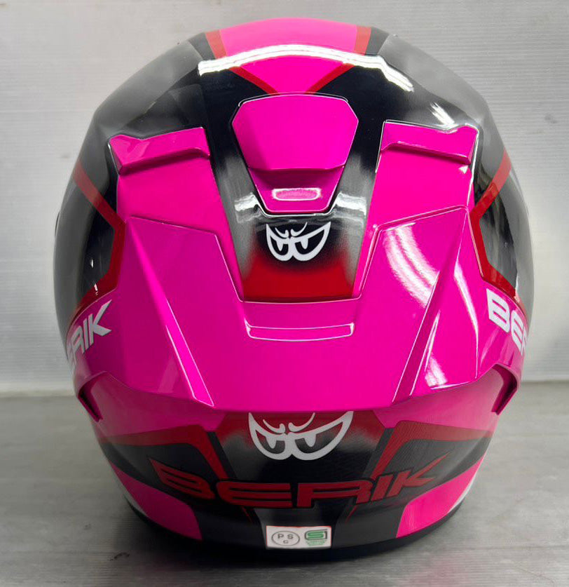 予約販売 HEL-279101-BK PINK ベリック オンロードヘルメット フルフェイス