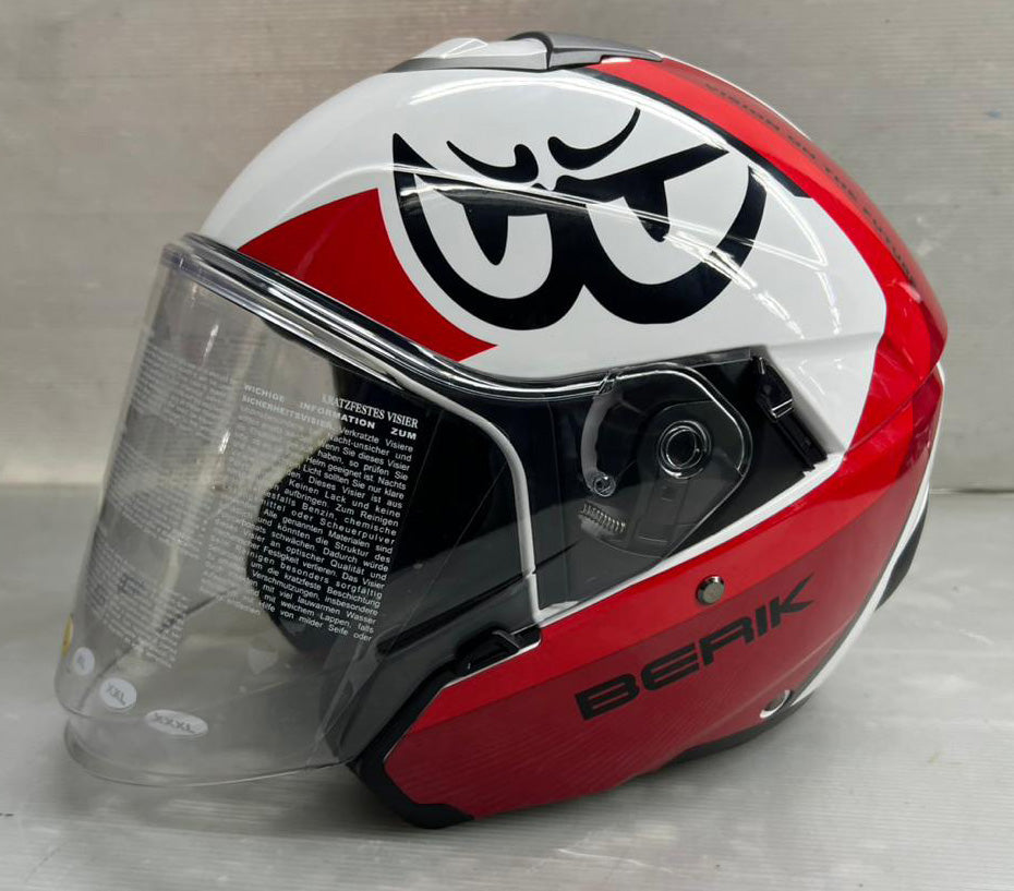 予約販売 HEL-279112-BK RED ベリック ジェットヘルメット