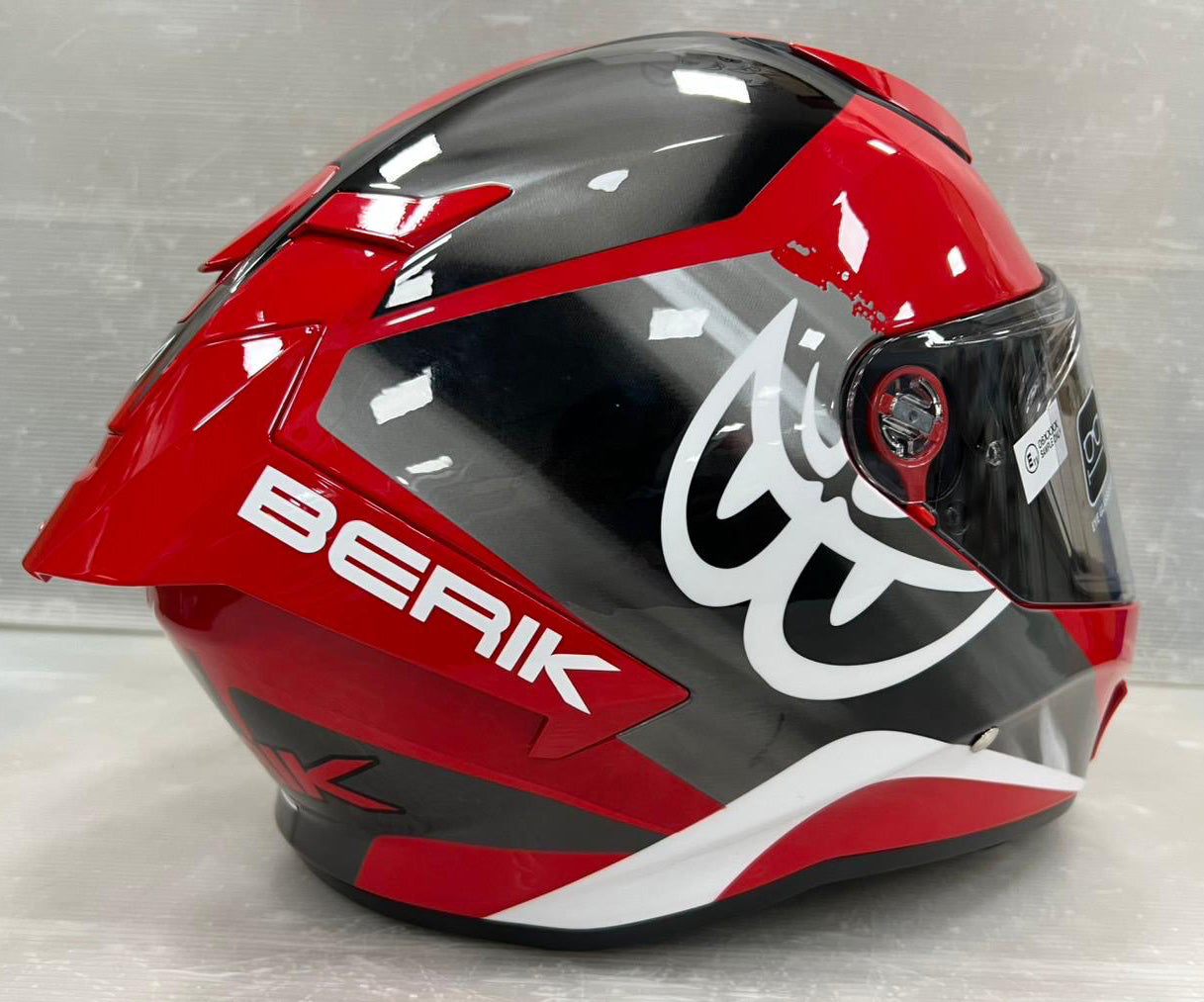 予約販売 HEL-279101-BK RED ベリック オンロードヘルメット フルフェイス