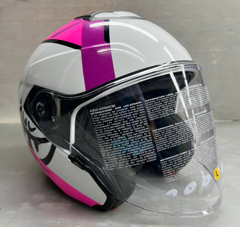 予約販売 HEL-279112-BK PINK ベリック ジェットヘルメット