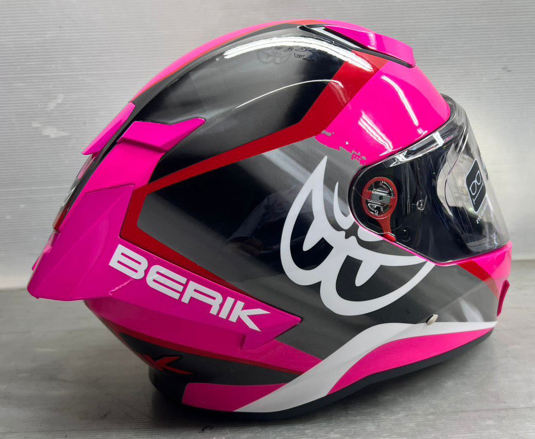 予約販売 HEL-279101-BK PINK ベリック オンロードヘルメット フルフェイス