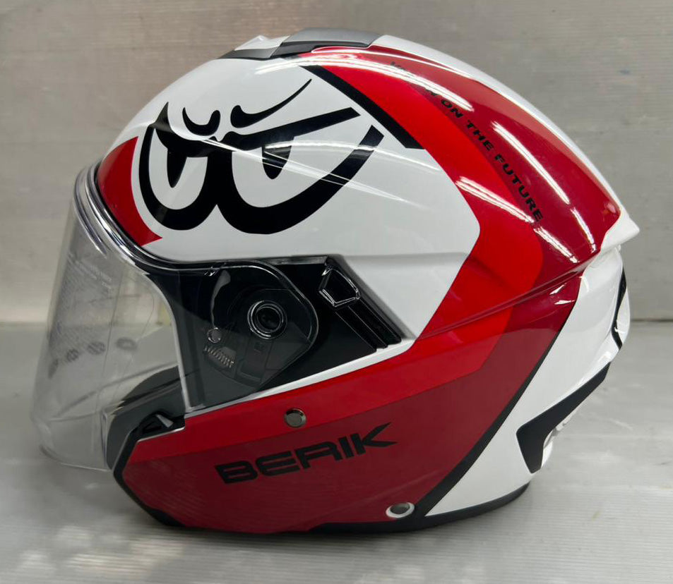 予約販売 HEL-279112-BK RED ベリック ジェットヘルメット