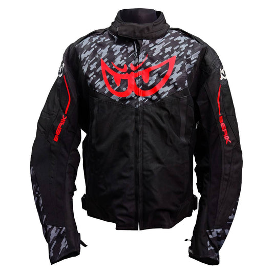 NJ-203302-CAMO-BK RED BERIK NYLONJACKET ALL SEASON