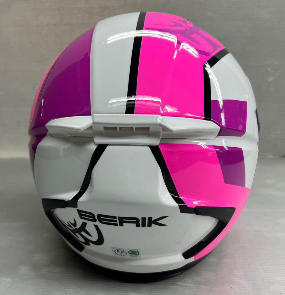 予約販売 HEL-279112-BK PINK ベリック ジェットヘルメット