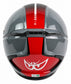 予約販売 HEL-279112-BK GREY/RED ベリック ジェットヘルメット