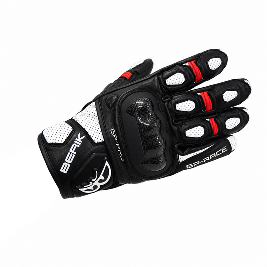 予約販売 G-264202-BK RED BERIK PUNCHING LEATHER SHORT GLOVE