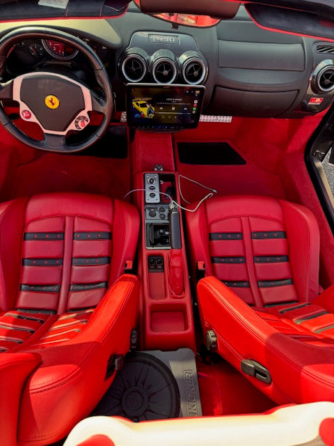 フェラーリF430スパイダー　ビアンコロッソ　カーボンブレーキ　クライスジークマフラー