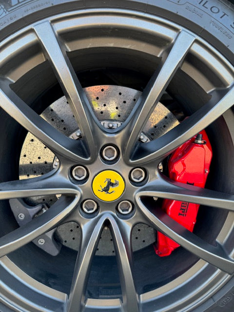 フェラーリF430スパイダー　ビアンコロッソ　カーボンブレーキ　クライスジークマフラー