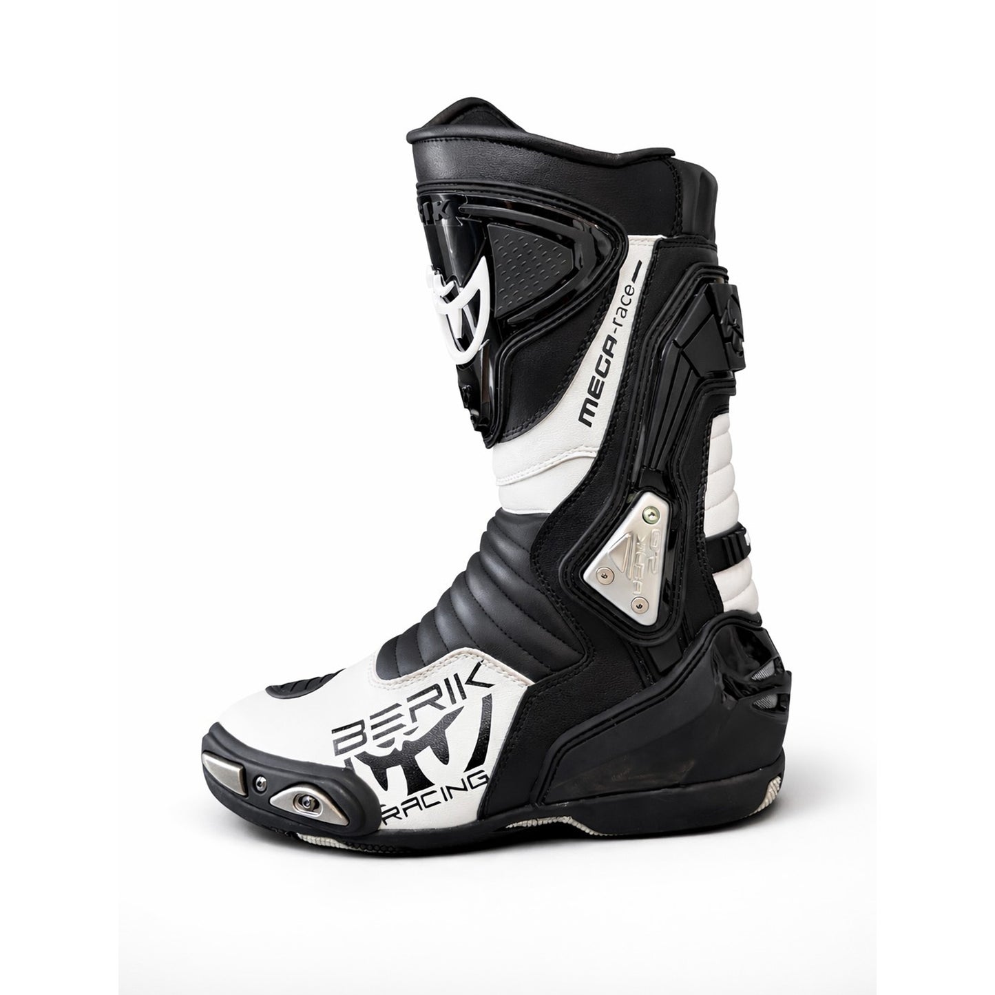BOT-1563-BK BLACK/WHITE BERIK RACINGBOOTS