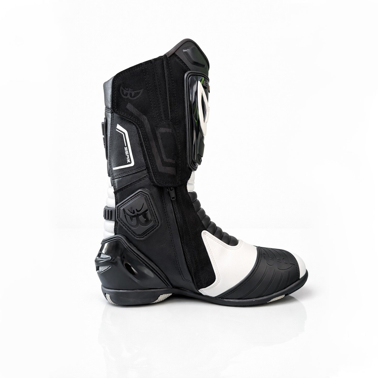 BOT-1563-BK BLACK/WHITE BERIK RACINGBOOTS