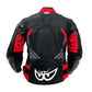 NJ-173302L-BK BLACK/RED/GUN BERIK WOMEN'S NYLONJACKET ALL SEASON