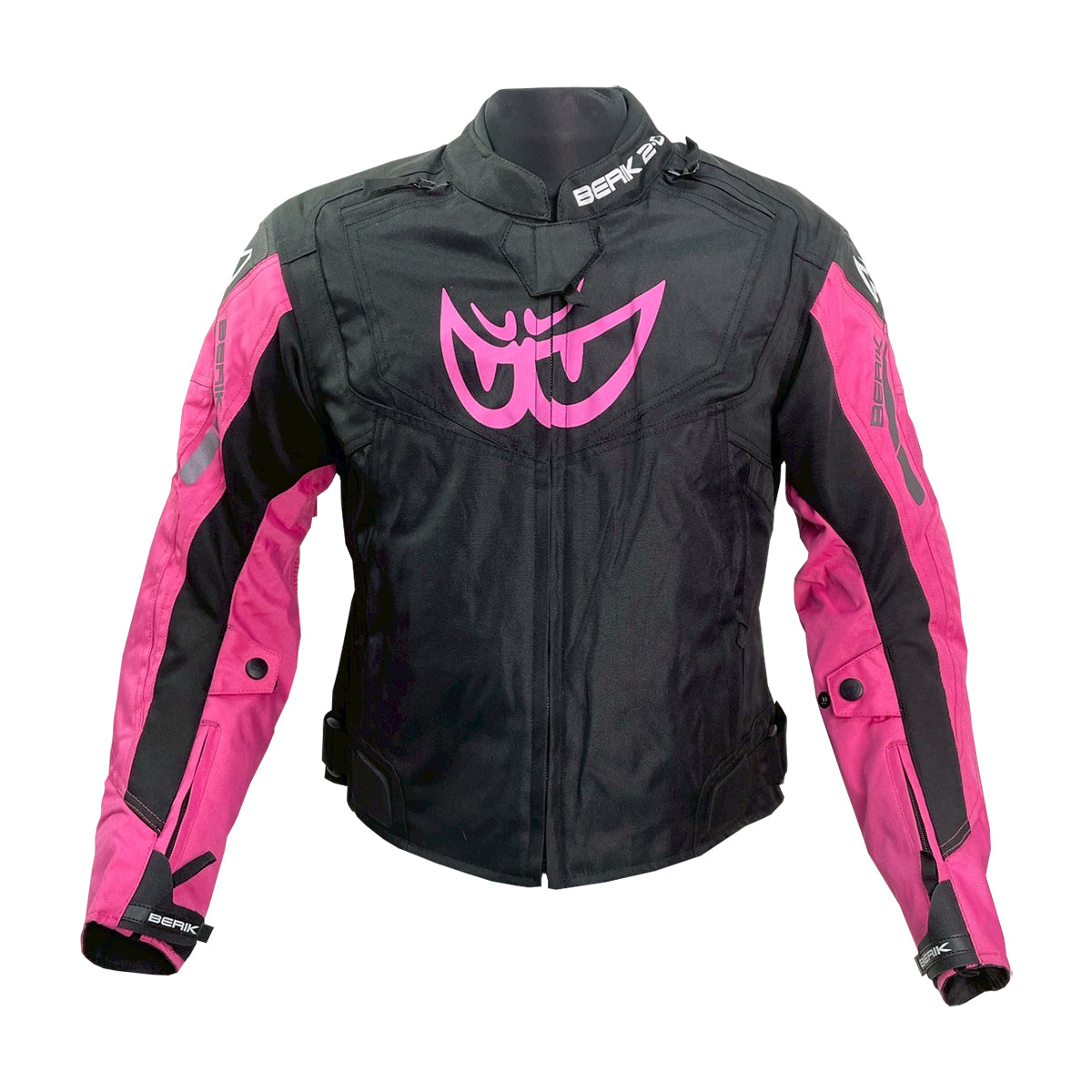 NJ-173302L-BK BLACK/PINK BERIK WOMEN'S NYLONJACKET ALL SEASON