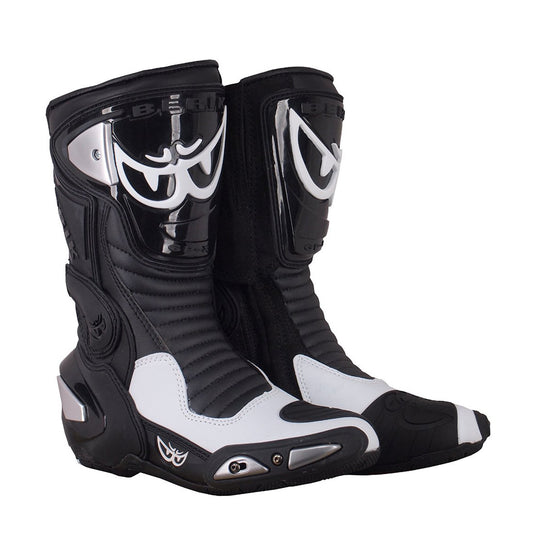 BOT-1289-BK BLACK/WHITE BERIK RACINGBOOTS