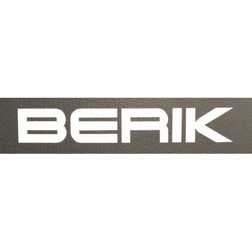 BST-LOGO-M 15cm WHITE BERIK STICKER
